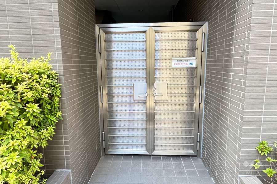 駐輪場の出入り口