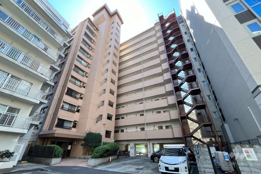 浜町グランドハイツの外観（北東側から）