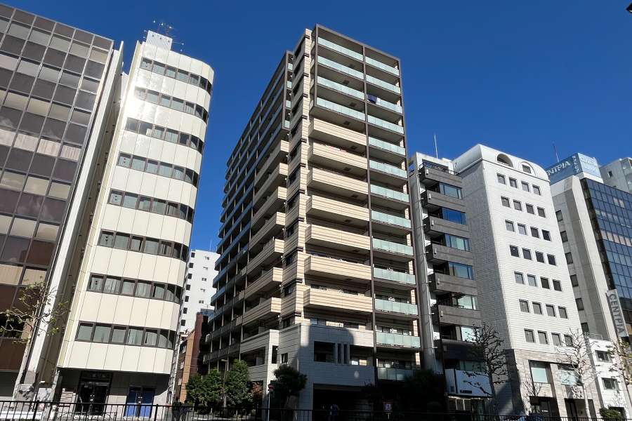 アデニウム東日本橋の外観（南西側から）