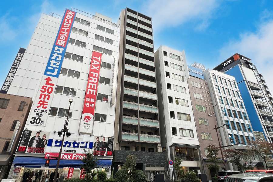 オープンレジデンシア日本橋馬喰町ステーションサイドの外観（北側から）