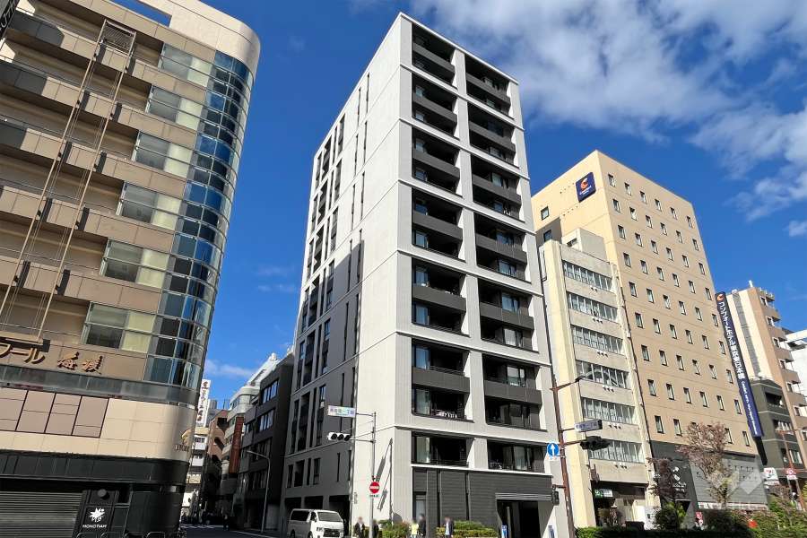 レフィール日本橋馬喰町の外観（南東側から）