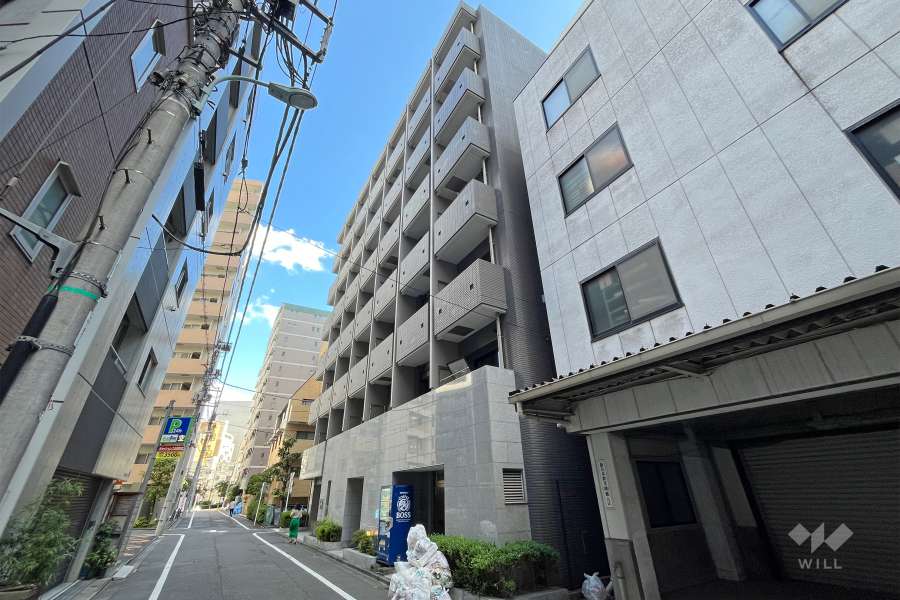 パレステュディオ日本橋東の外観（南西側から）