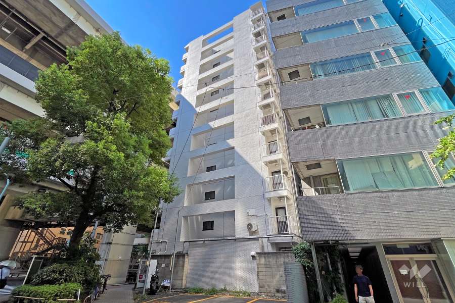 秀和日本橋箱崎レジデンスの外観（南東側から）