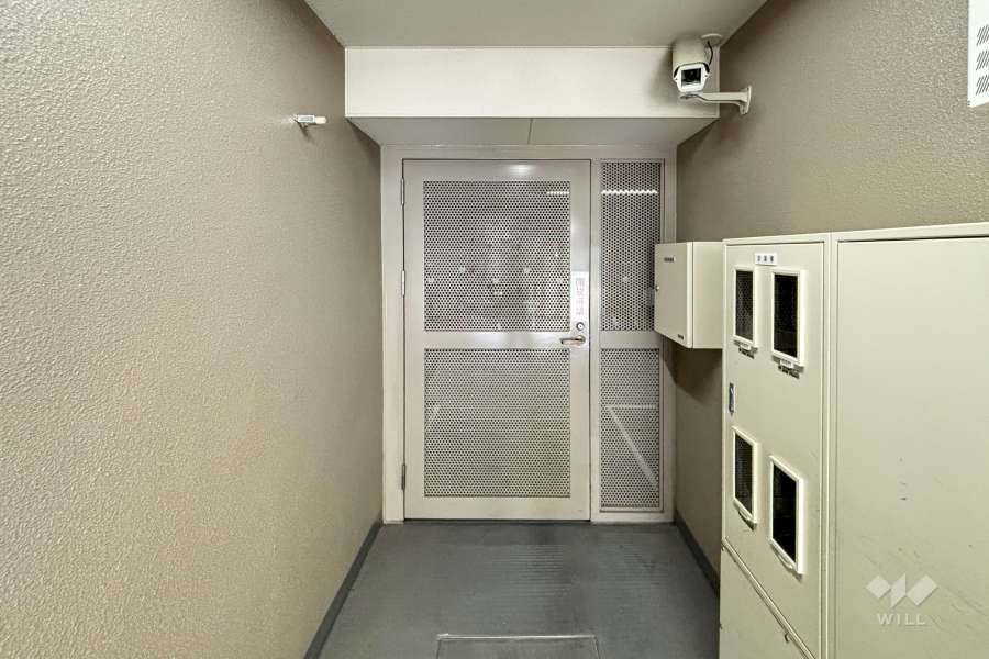 駐輪場の出入口