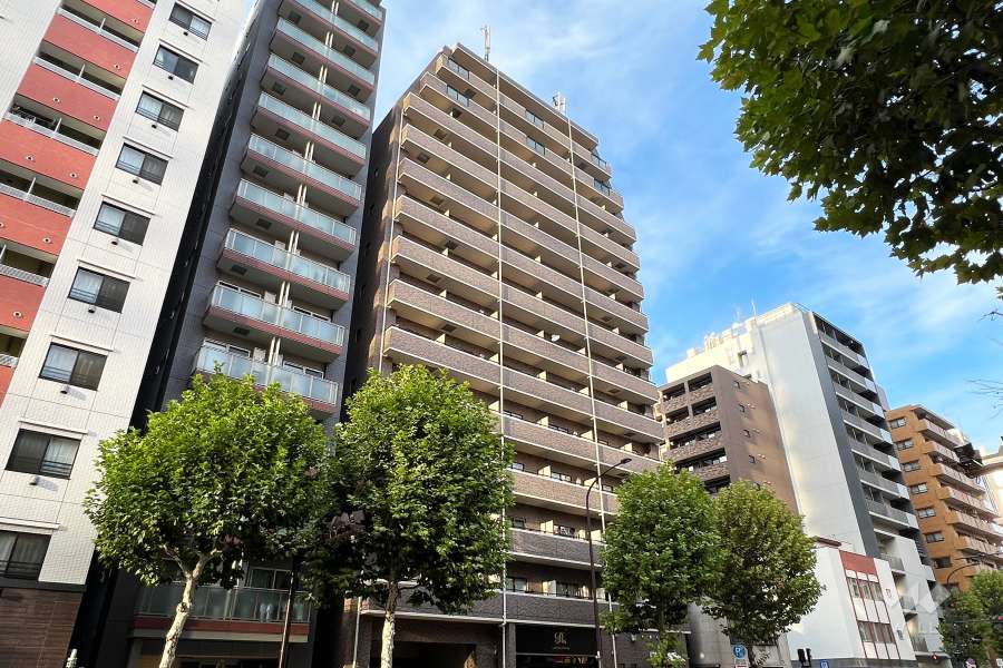 メゾン・ド・ヴィレ日本橋浜町の外観（南側から）