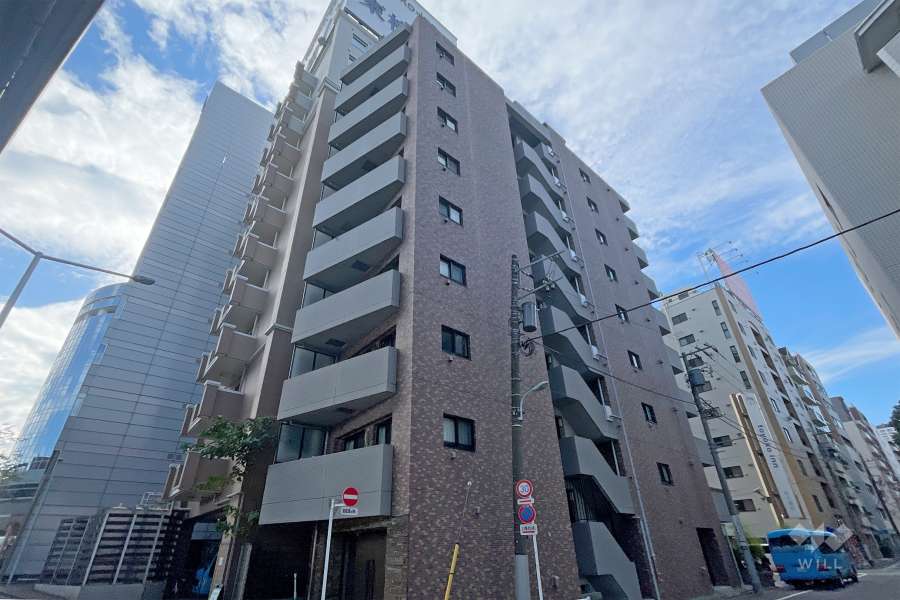 パークヴィスタ日本橋浜町の外観（北側から）