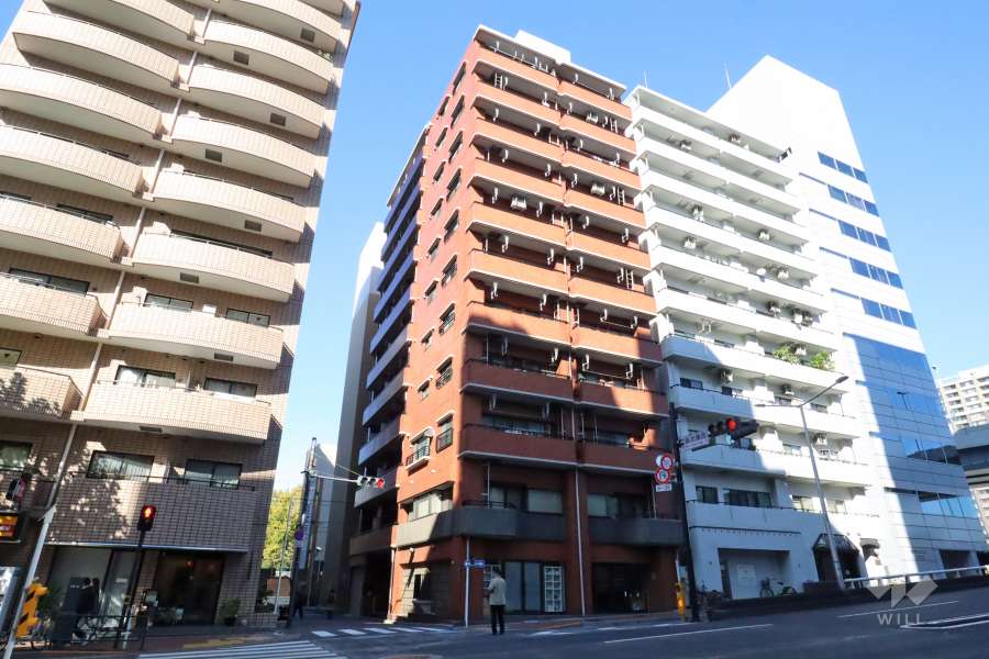 ブリリアンス日本橋浜町公園の外観（南側から）