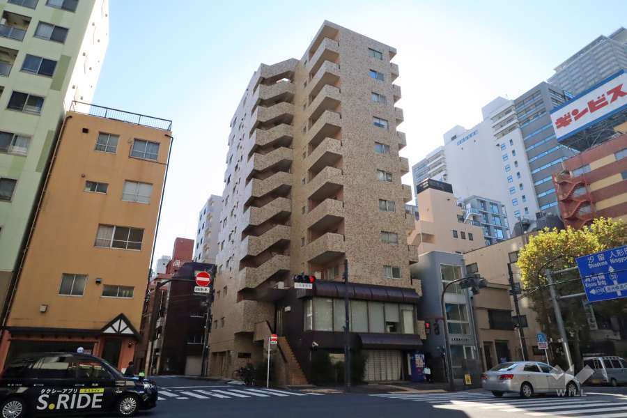 浜町パークハイツの外観(北側から)