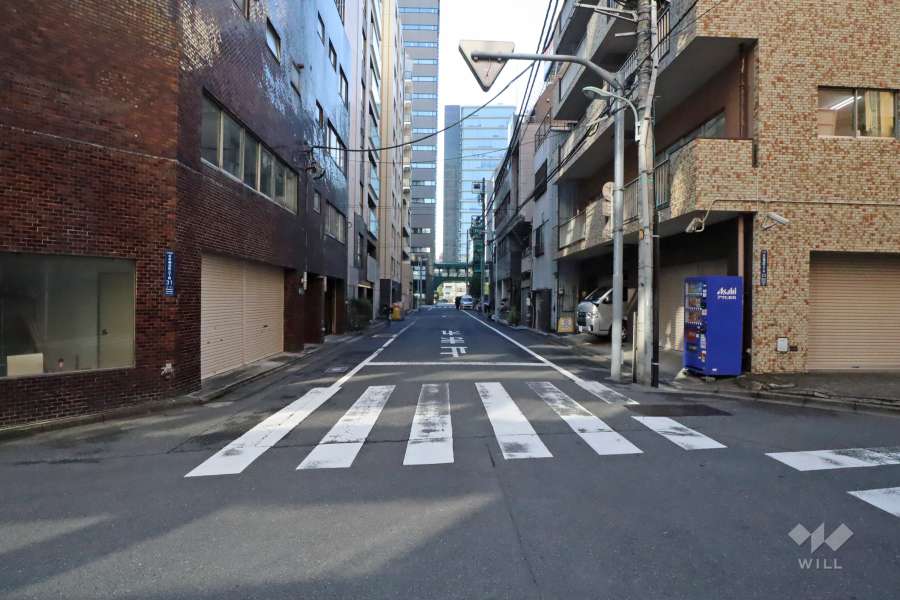 敷地南東側の前面道路