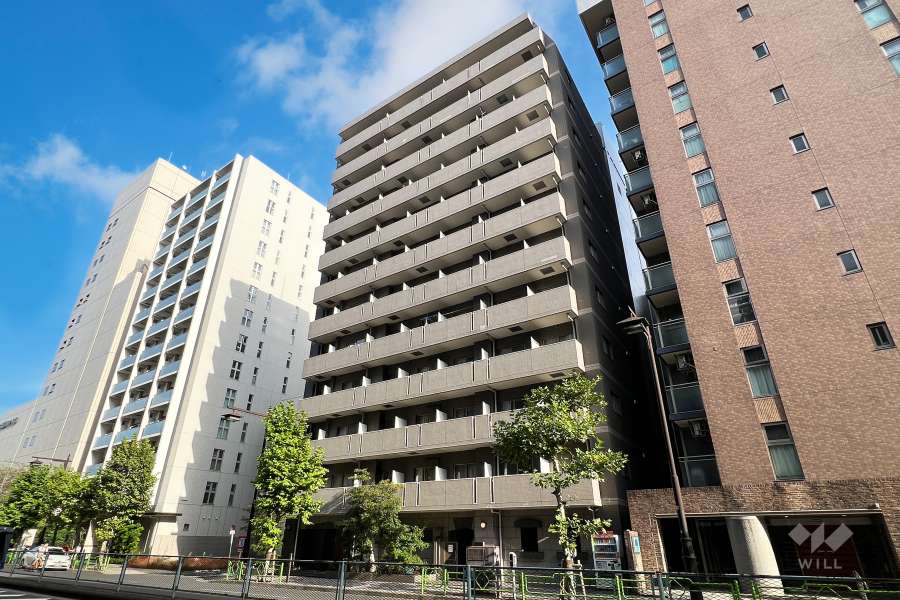 スカイコート日本橋浜町第3の外観（北西側から）