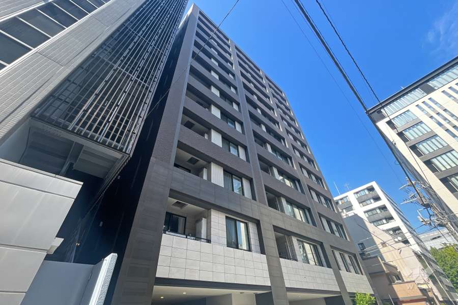 ウィルローズ日本橋浜町公園の外観（南西側から）