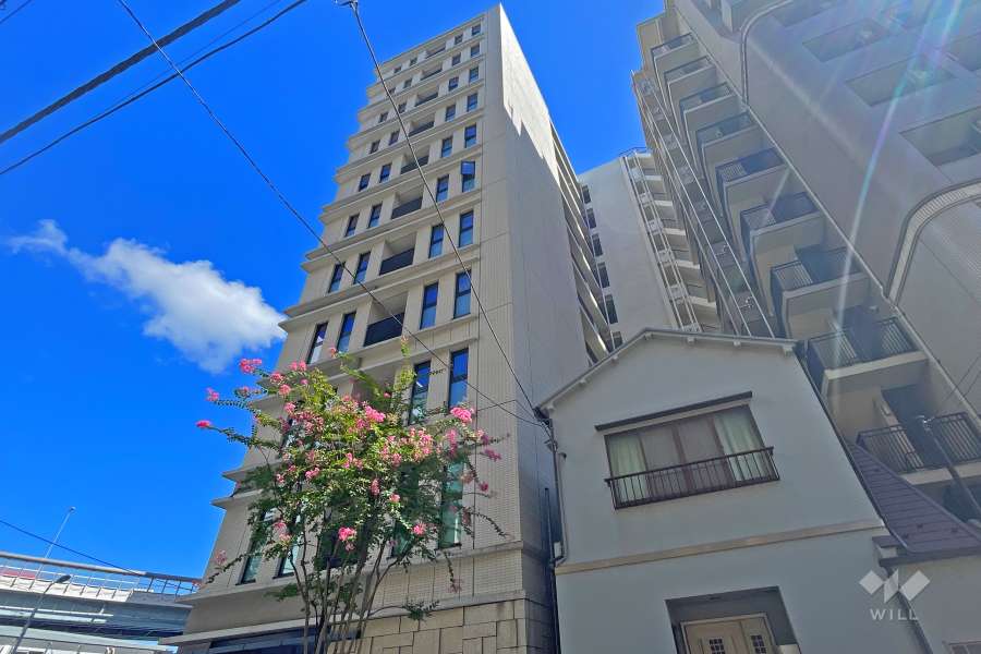 パークホームズ日本橋浜町ザテラスの外観（北西側から）