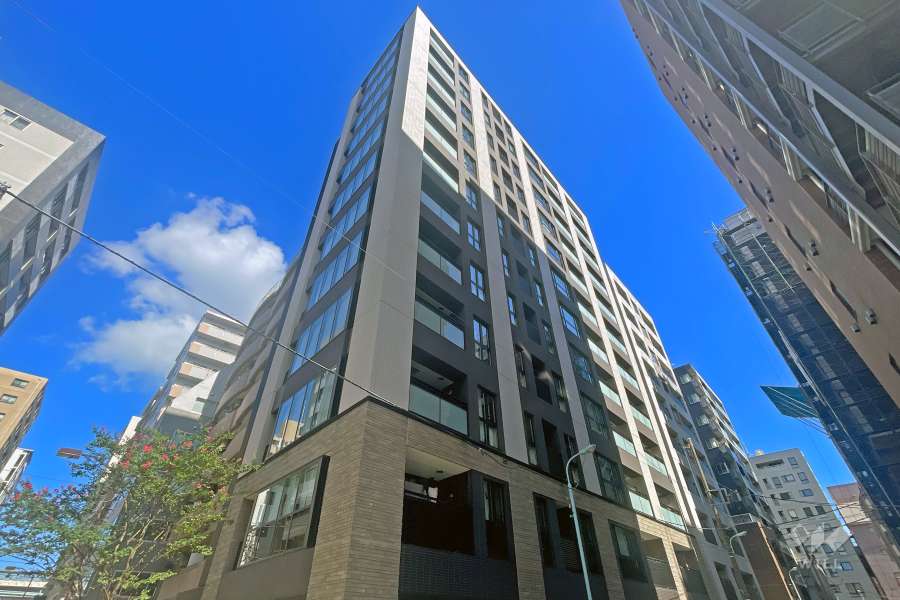 プラウド日本橋浜町の外観（北西側から）