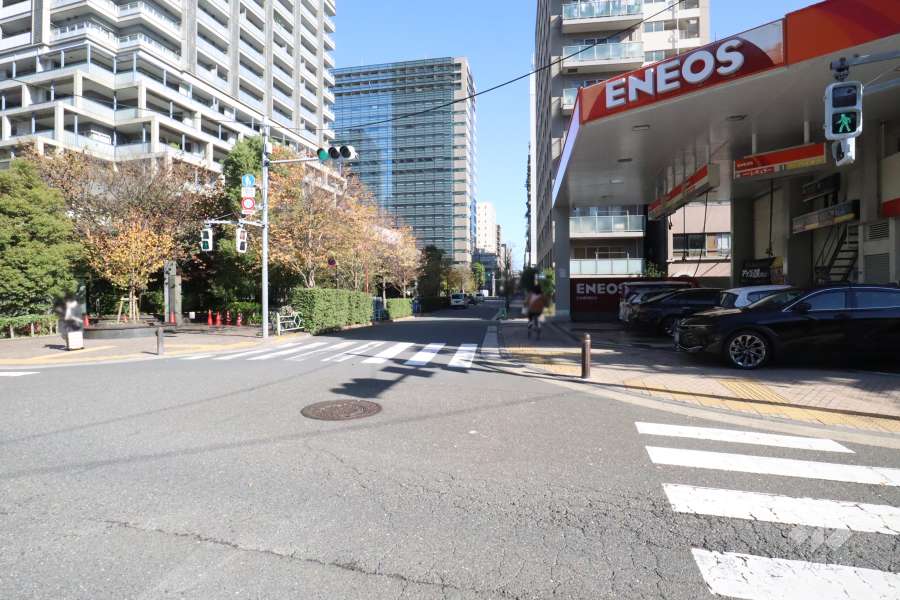 敷地南東側の前面道路