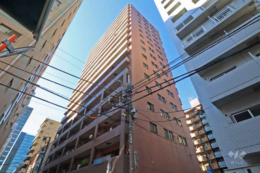 コスモ日本橋浜町の外観（東側から）