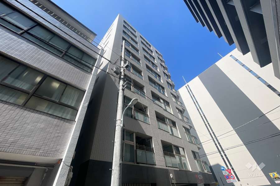 ロジュマンジャンティ人形町の外観（南側から）