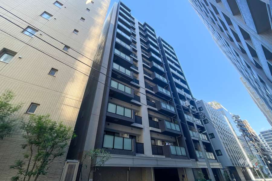 リビオレゾン人形町の外観（南西側から）