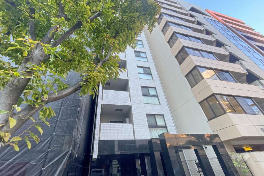 プレシス日本橋三越前ｍｉｍｕｒｏの外観（南西側から）