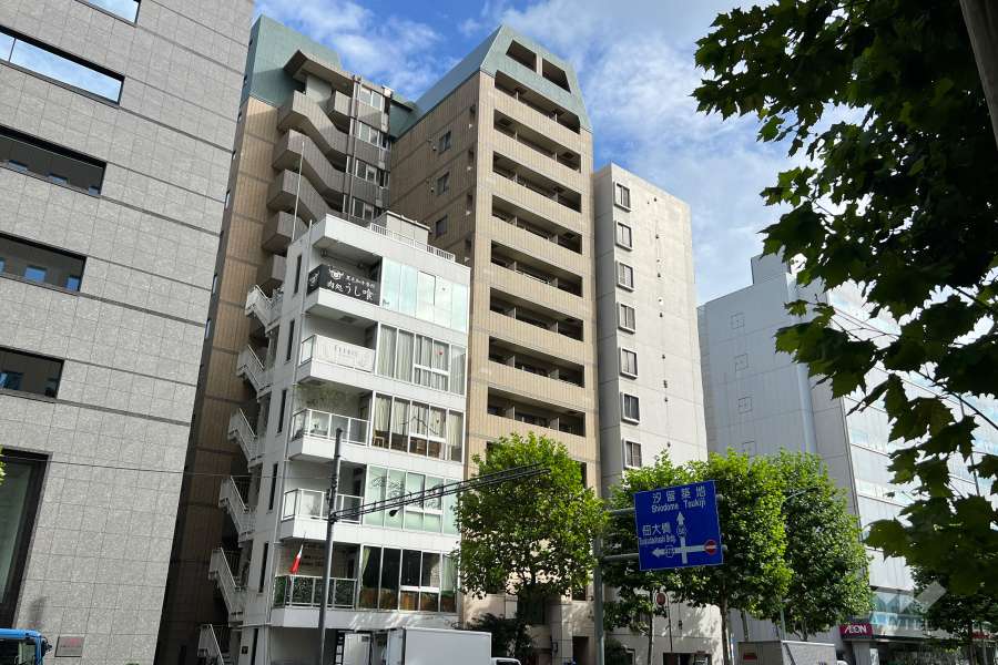 グラーサ銀座イースト-ステュディオスクエアの外観（北西側から）