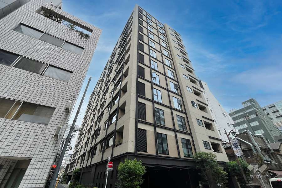 インプレスト東京八丁堀ルサンクの外観（南東側から）