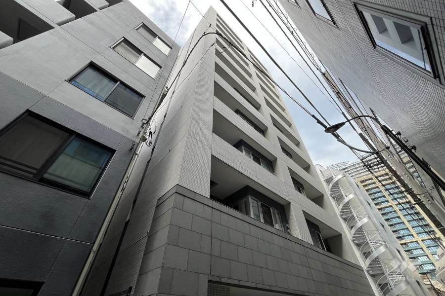 アデニウム東京八丁堀の外観（南西側から）