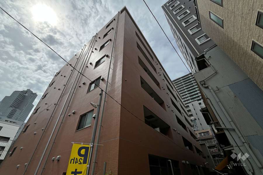 スカイコート銀座東第2の外観（北東側から）