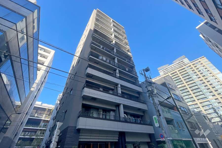 グリーンパーク中央湊の外観（南西側から）