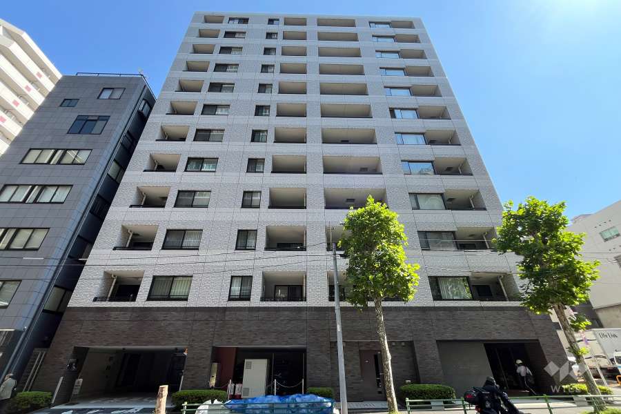 クレヴィア東京八丁堀湊ザレジデンスの外観（西側から）