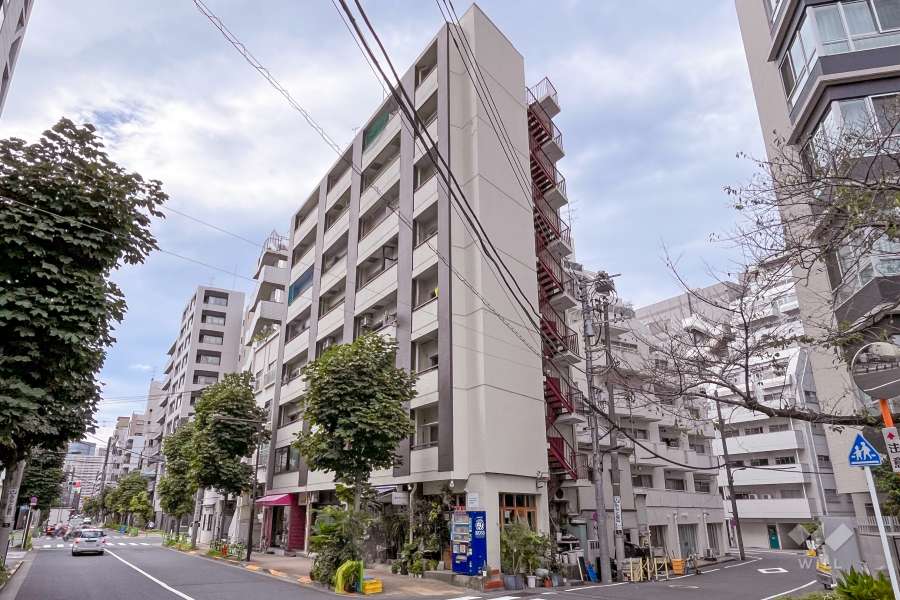 ハイツ八丁堀の外観（南東側から）