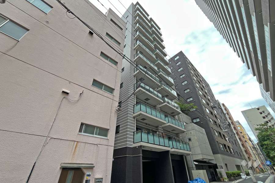 ウィルローズ東京八丁堀の外観（北東側から）