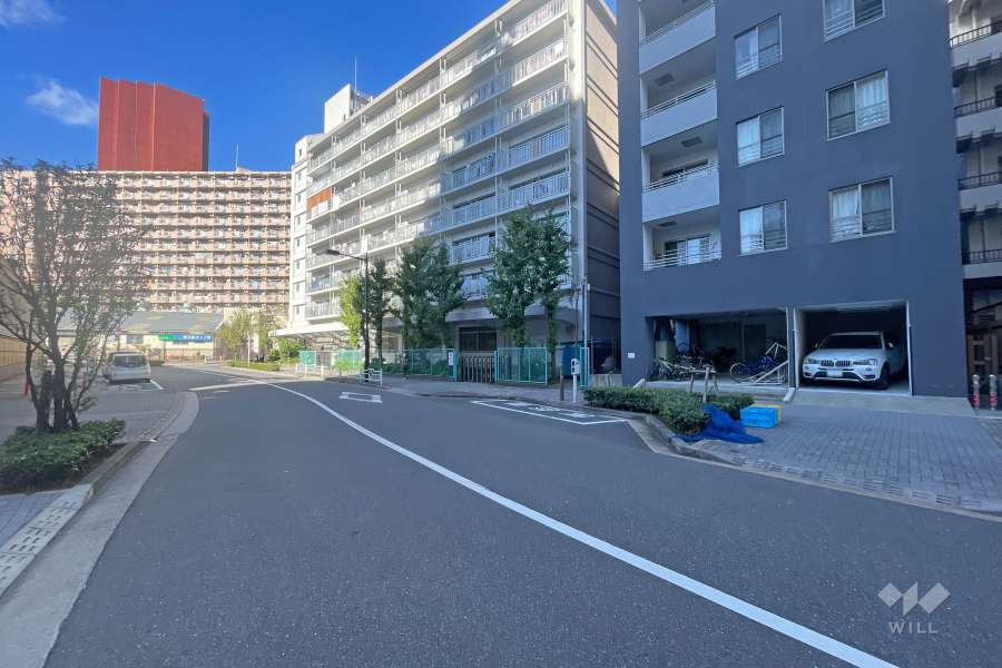 敷地南東側の前面道路　