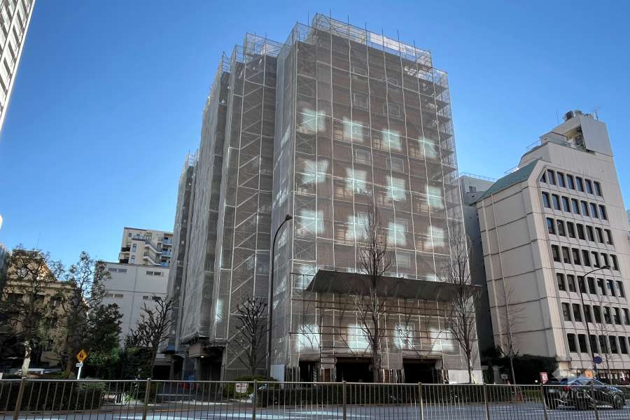 明石町ツインクロスの外観（北東側から）