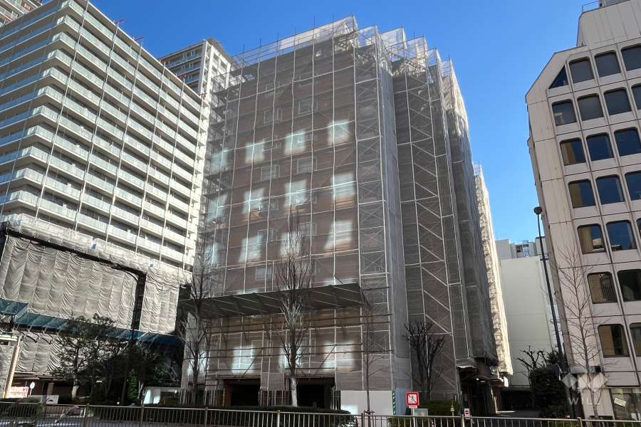 明石町ツインクロスの外観（北西側から）