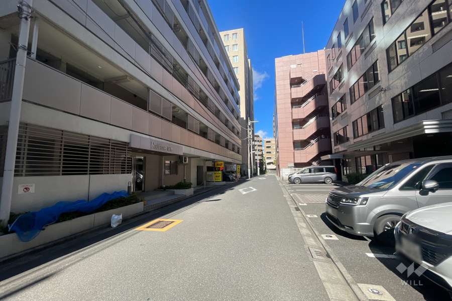 敷地北側の前面道路