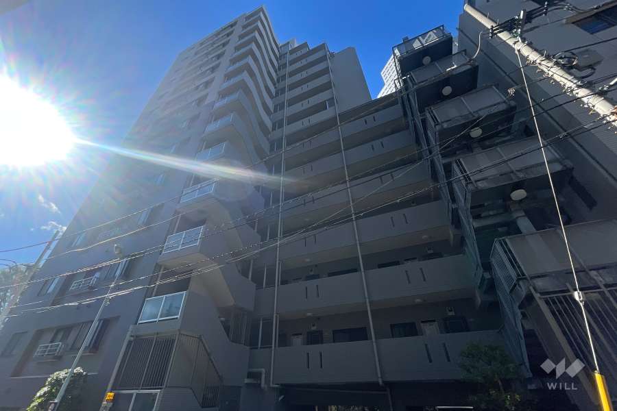 マイキャッスルリバーフロントタワー銀座東の外観（北西側から）