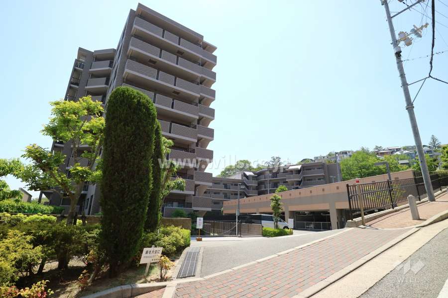 サンヴェールエルゼ甲陽園の外観（北東側から）