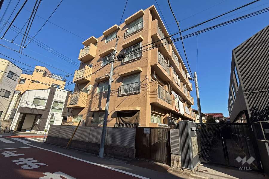 大洋江古田マンション（中野区）の外観（南西側から）