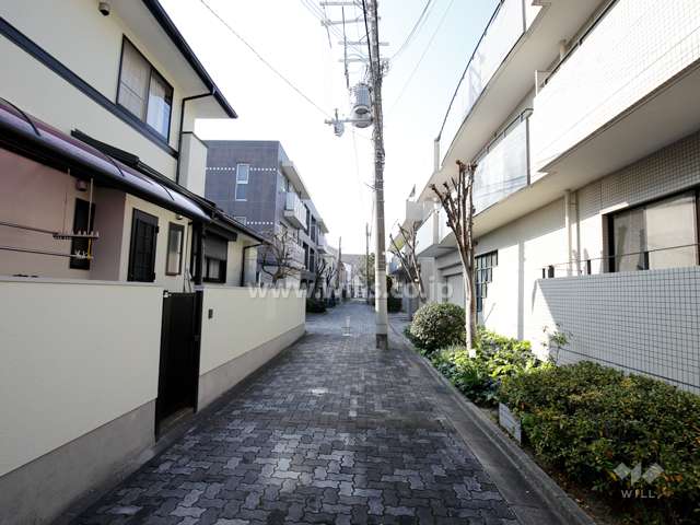 敷地南側の前面道路