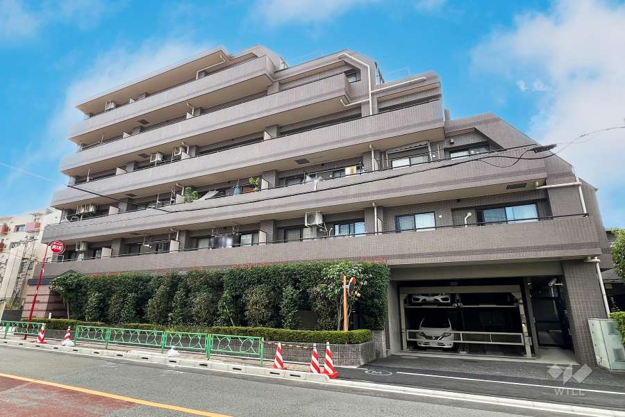 エクレールコート鷺ノ宮の外観（北東側から）