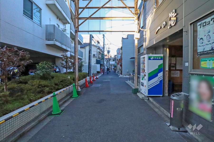 敷地東側の前面道路　