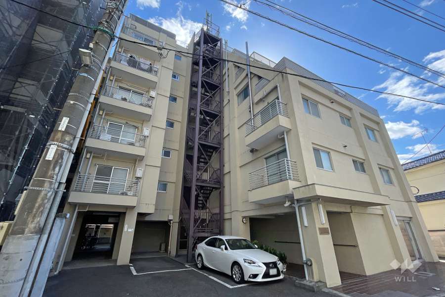 マンション沼袋の外観（北側から）