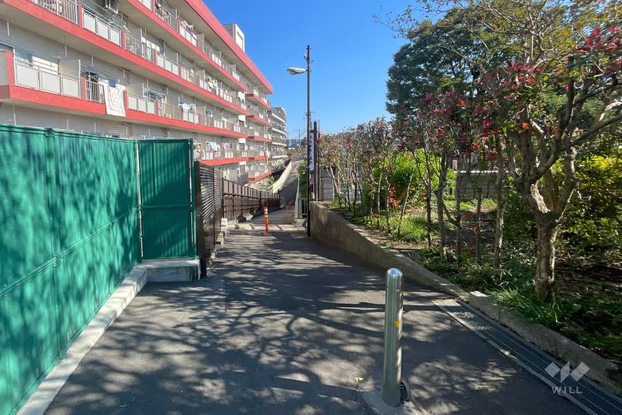 敷地南側の前面道路