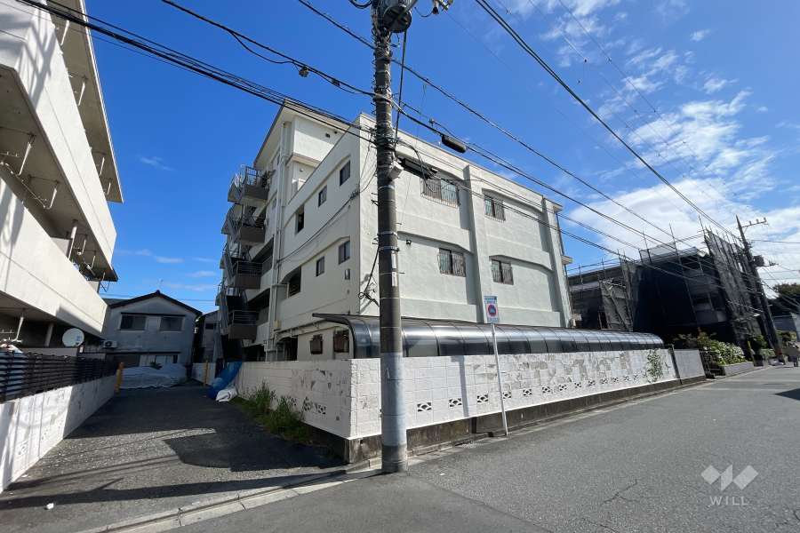 富士見台パールマンションの外観（北西側から）