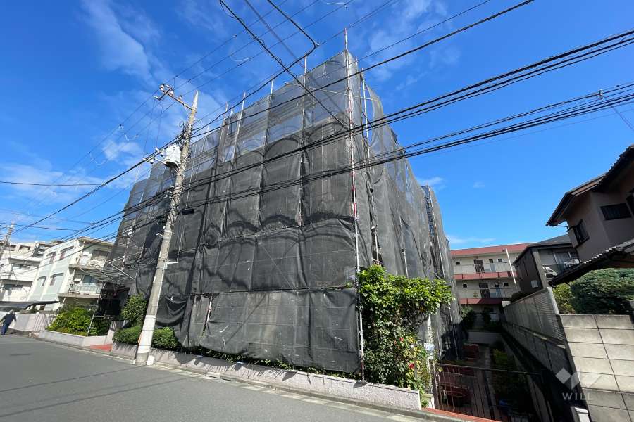 キャニオンマンション上鷺宮の外観（南西側から）