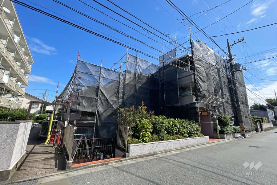 キャニオンマンション上鷺宮の外観（北西側から）