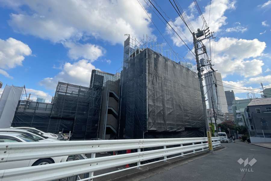 ライオンズマンション中野坂上シティの外観（北西側から）