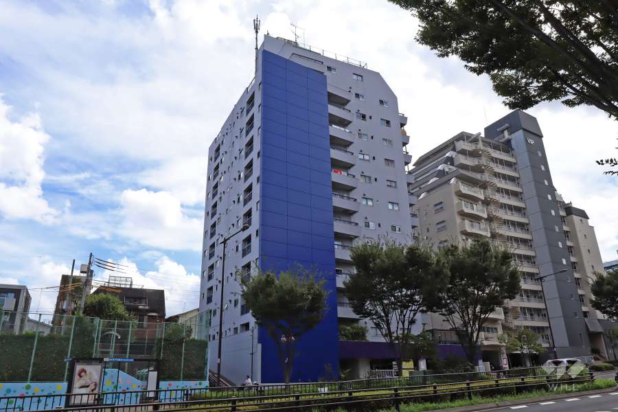 塔の山ハイツの外観（北西側から）