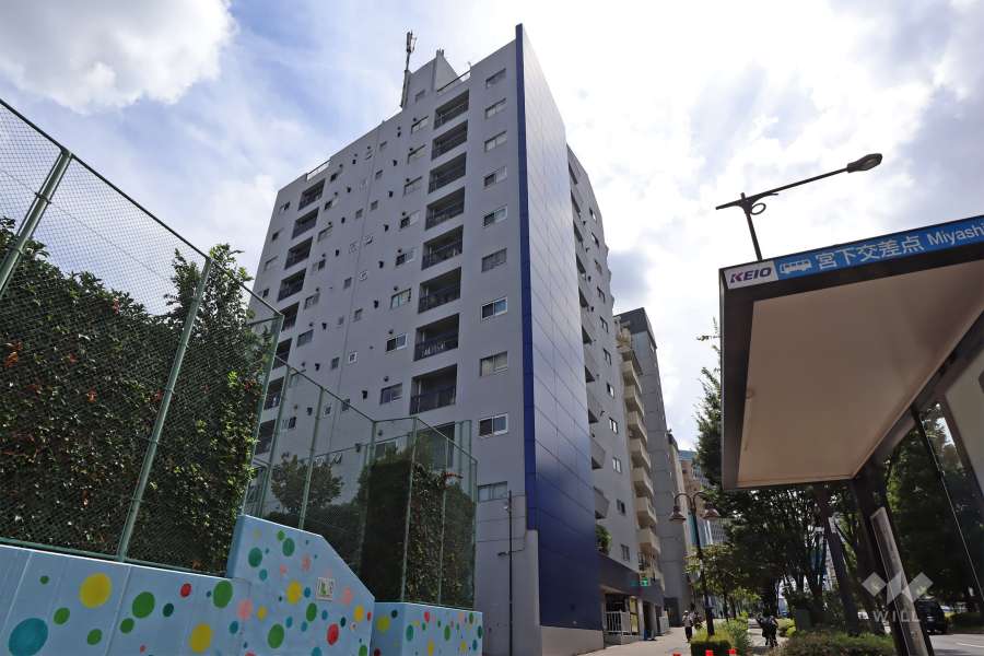 塔の山ハイツの外観（北側から）