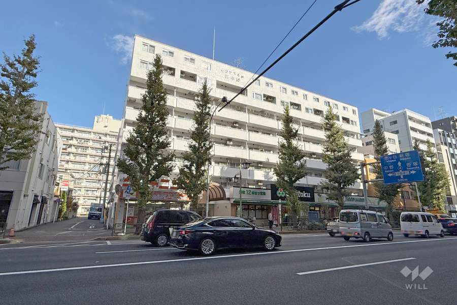 モンテベルデ新中野の外観（南西側から）