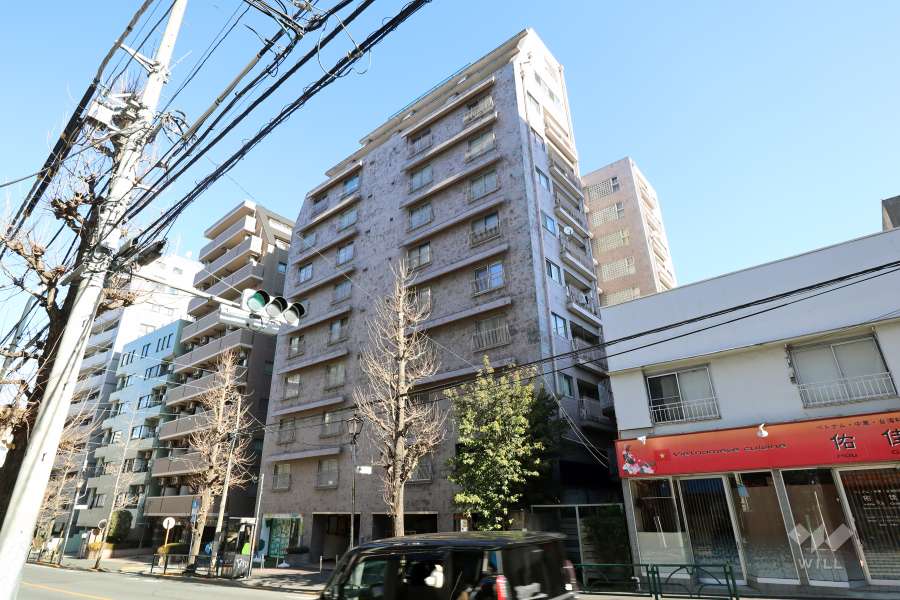 中野東豊マンションの外観（南西側から）